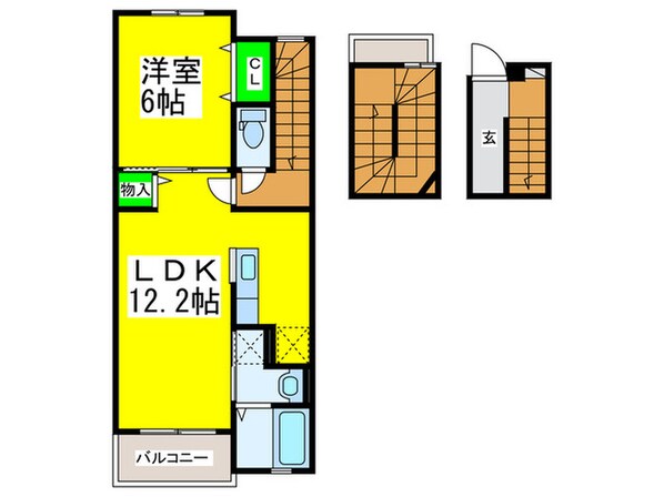 サニーフラットの物件間取画像